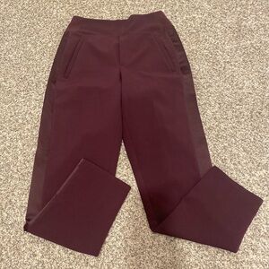 Athleta Satin side strip pant